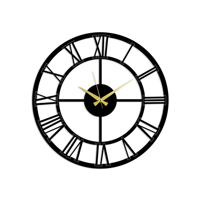 Wallity Pari Reloj de Pared Decorativo de Metal Negro Wallity Pari Reloj de Pared Decorativo de Metal Negro